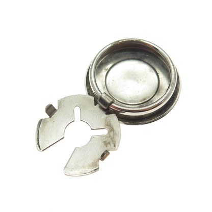 Old Pawn Hopi Sterling Silver Vintage Southwestern Concho Tribal Clip Button