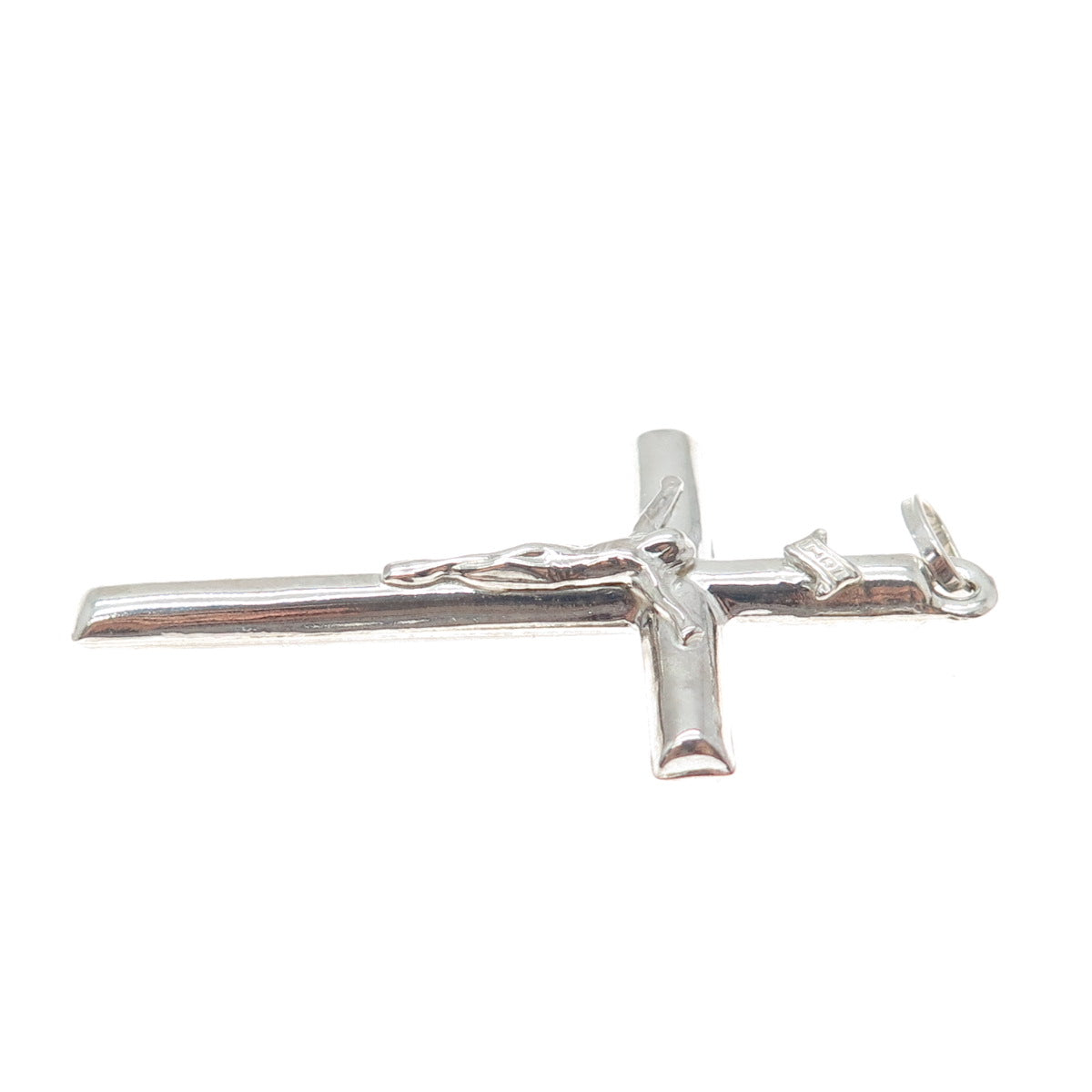 925 Sterling Silver Vintage Crucifix Cross Religious Charm Pendant