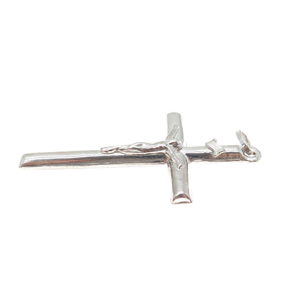 925 Sterling Silver Vintage Crucifix Cross Religious Charm Pendant