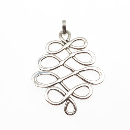 Robert Lee Morris 925 Sterling Silver Vintage Infinity Swirl Pendant