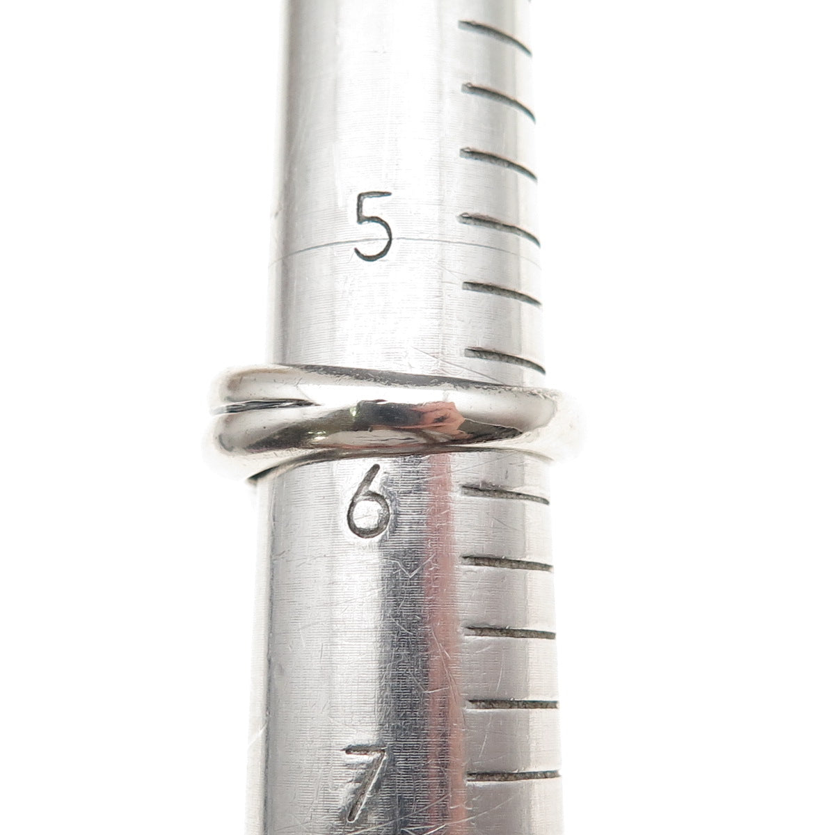 Chapal Zenray 925 Sterling Silver Vintage Modernist Oxidized Ring Size 5.75