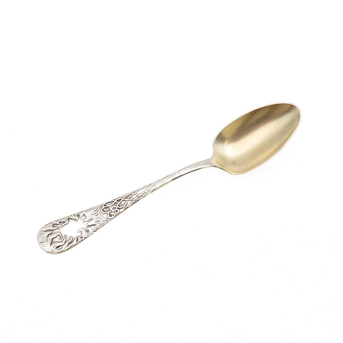 WALLACE 925 Sterling Silver Antique Art Deco Flame Coffee Spoon