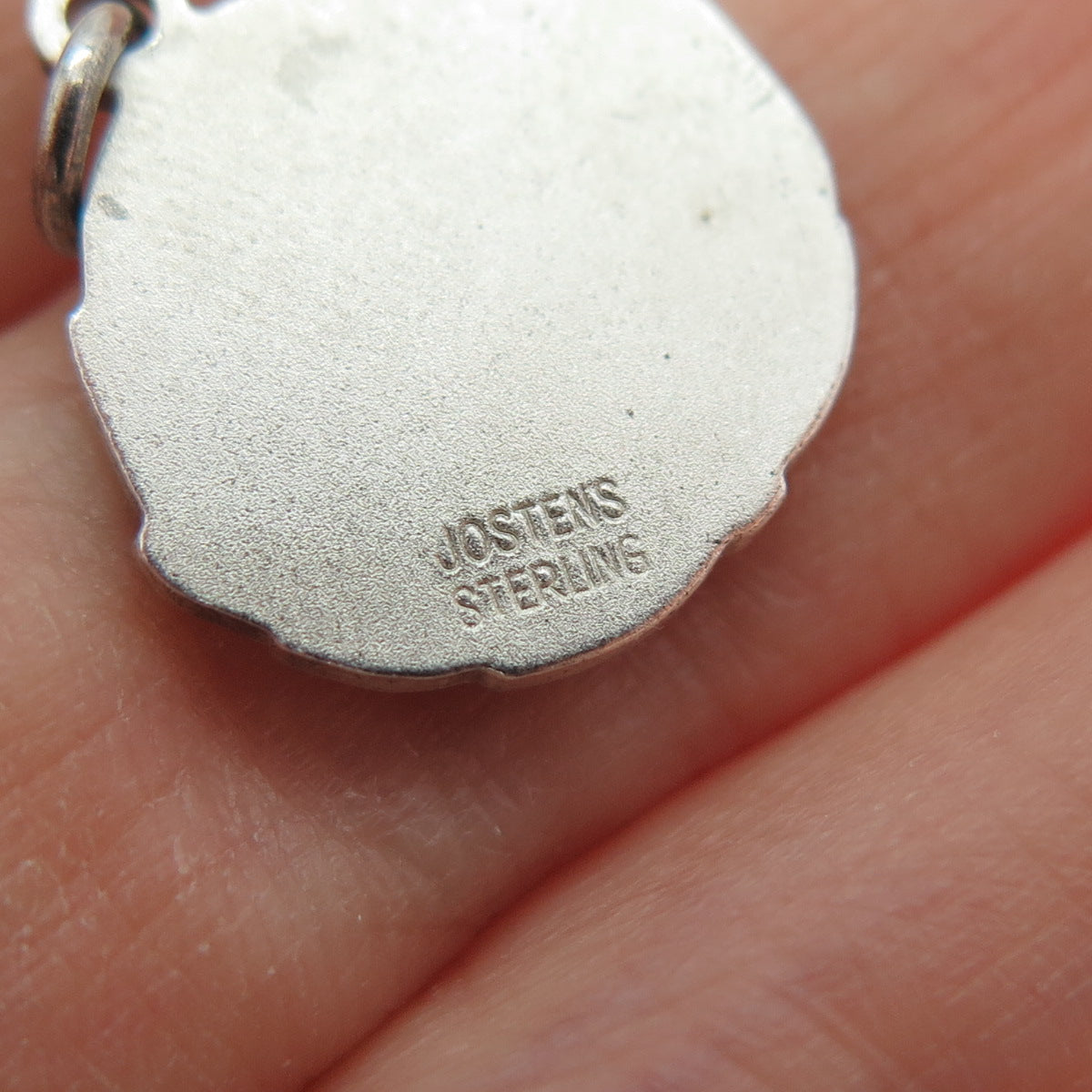 JOSTENS 925 Sterling Silver Antique LI Rail Road Co Minimalist Charm Pendant