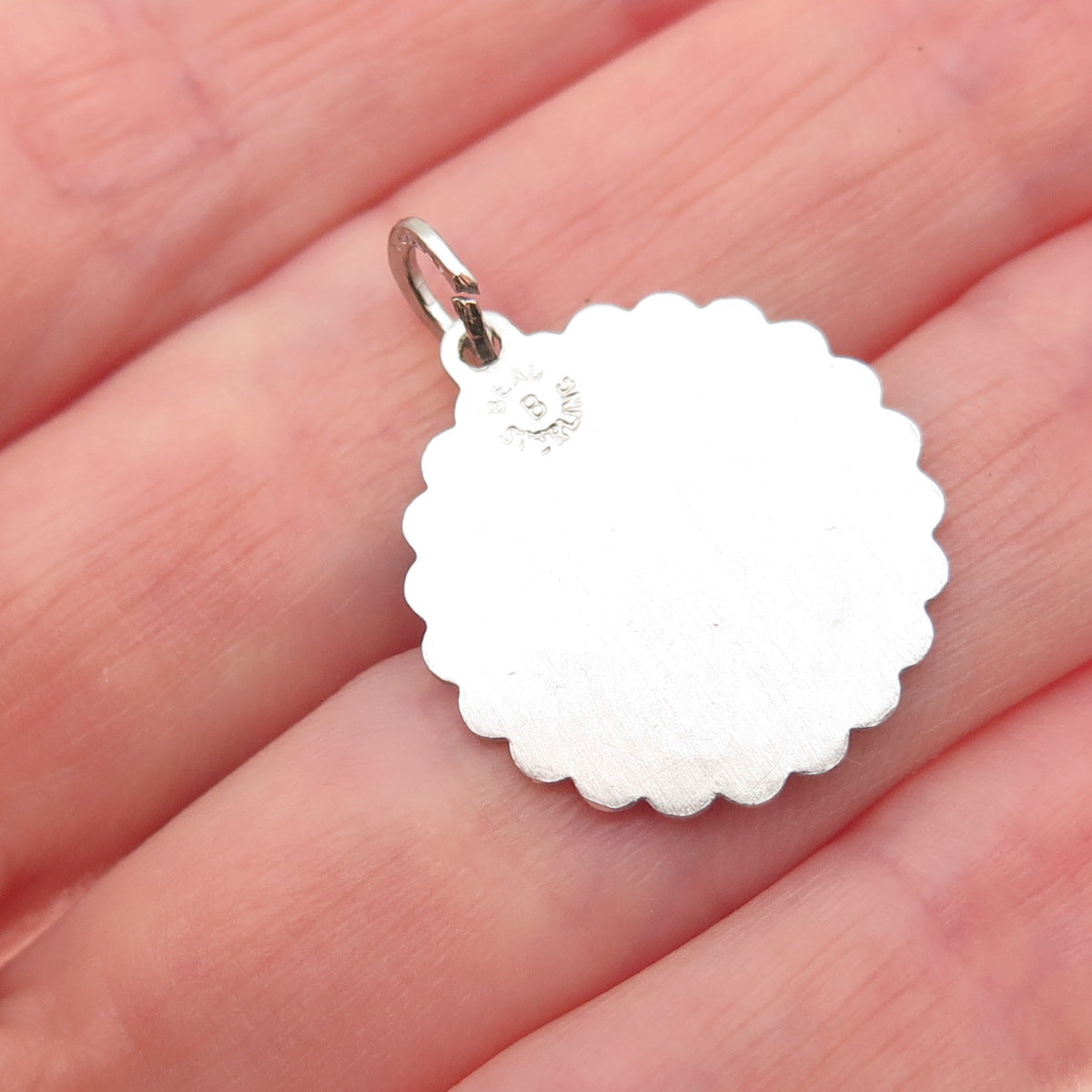 BEAU 925 Sterling Silver Vintage Happy Birthday Charm Pendant