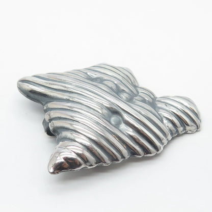 925 Sterling Silver Vintage Mexico Dog / Puppy Pin Brooch