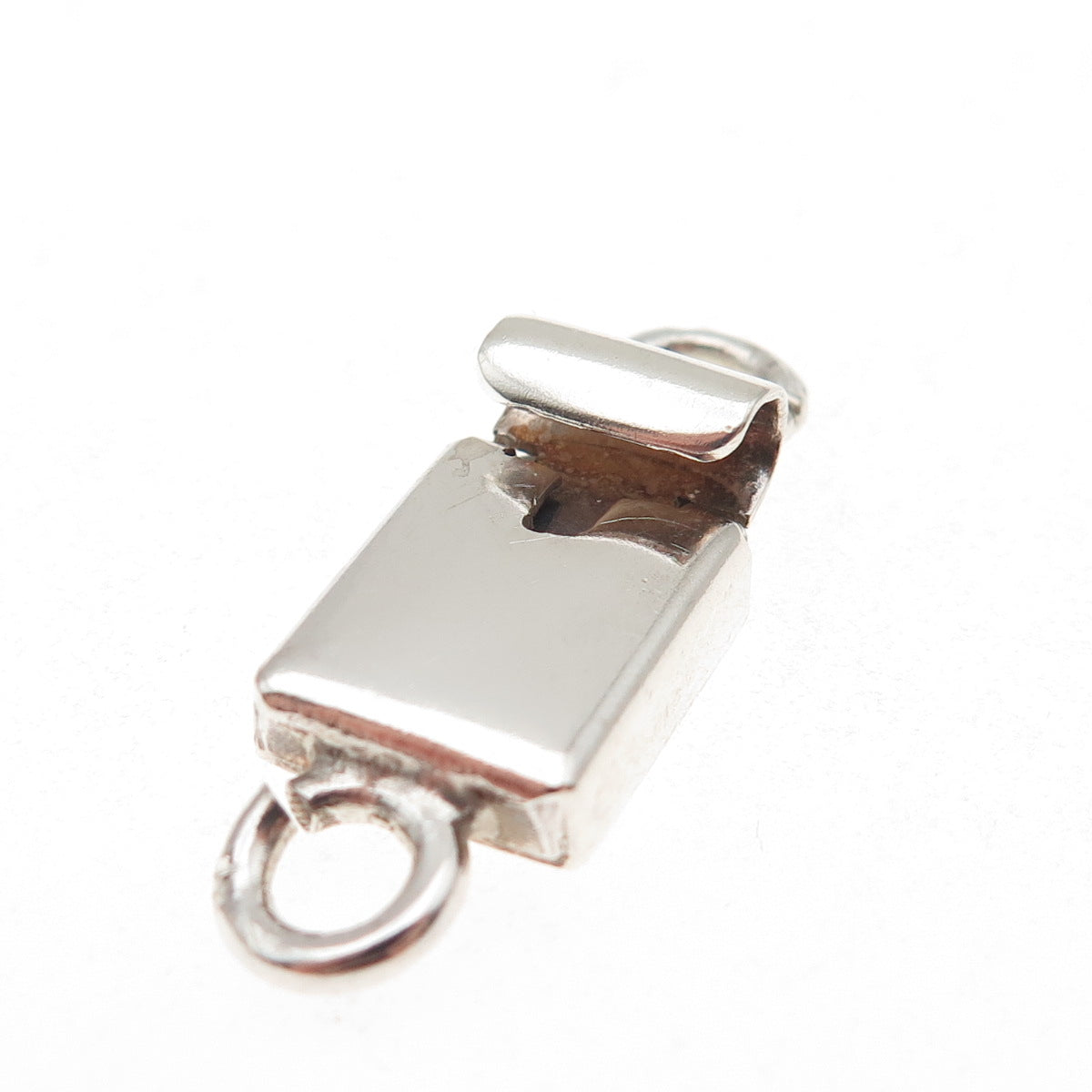 925 Sterling Silver Vintage Mexico Bracelet / Necklace Box Lock Clasp