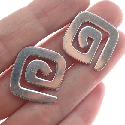 SILPADA 925 Sterling Silver Vintage Spiral Swirl Earrings