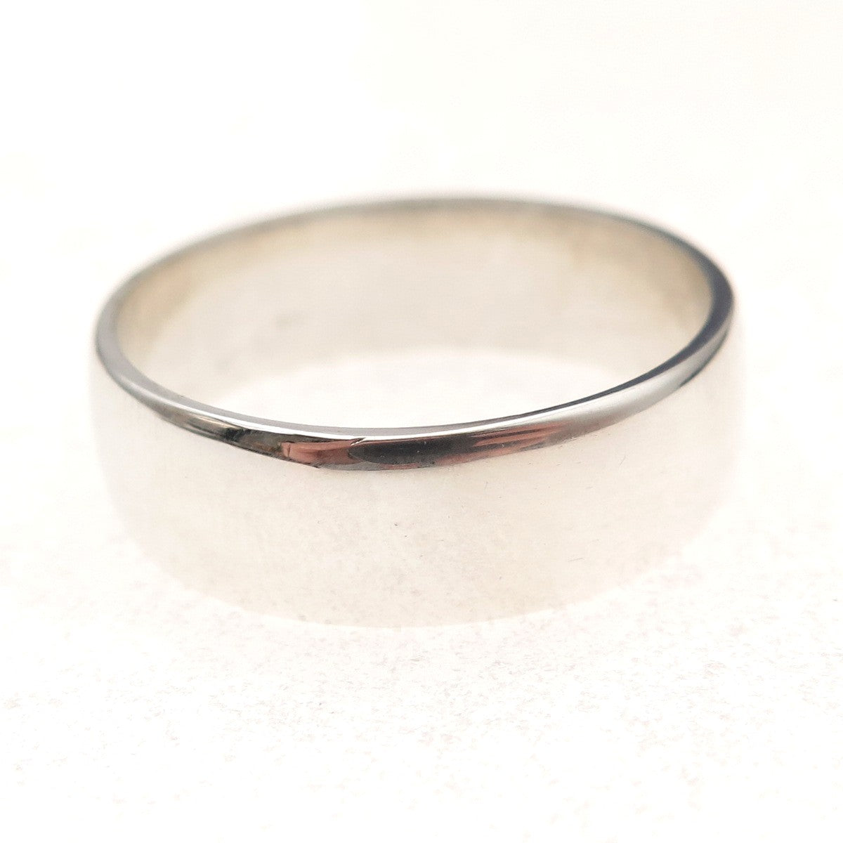 925 Sterling Silver Vintage Classic Wedding Band Ring Size 12.25