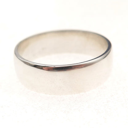 925 Sterling Silver Vintage Classic Wedding Band Ring Size 12.25