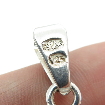 925 Sterling Silver Vintage Italy Enamel Seafarer Pendant