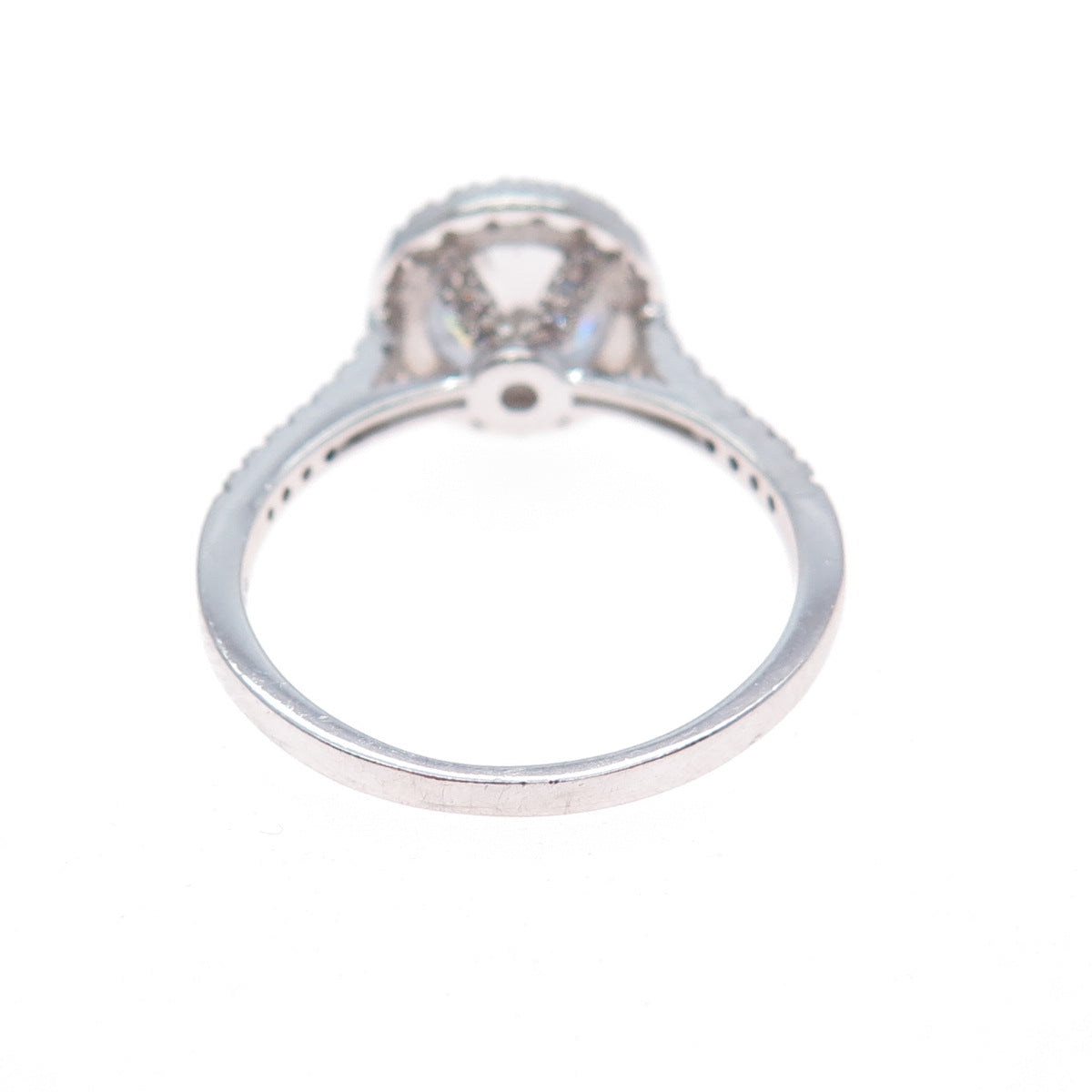 925 Sterling Silver Round-Cut C Z Engagement Ring Size 7