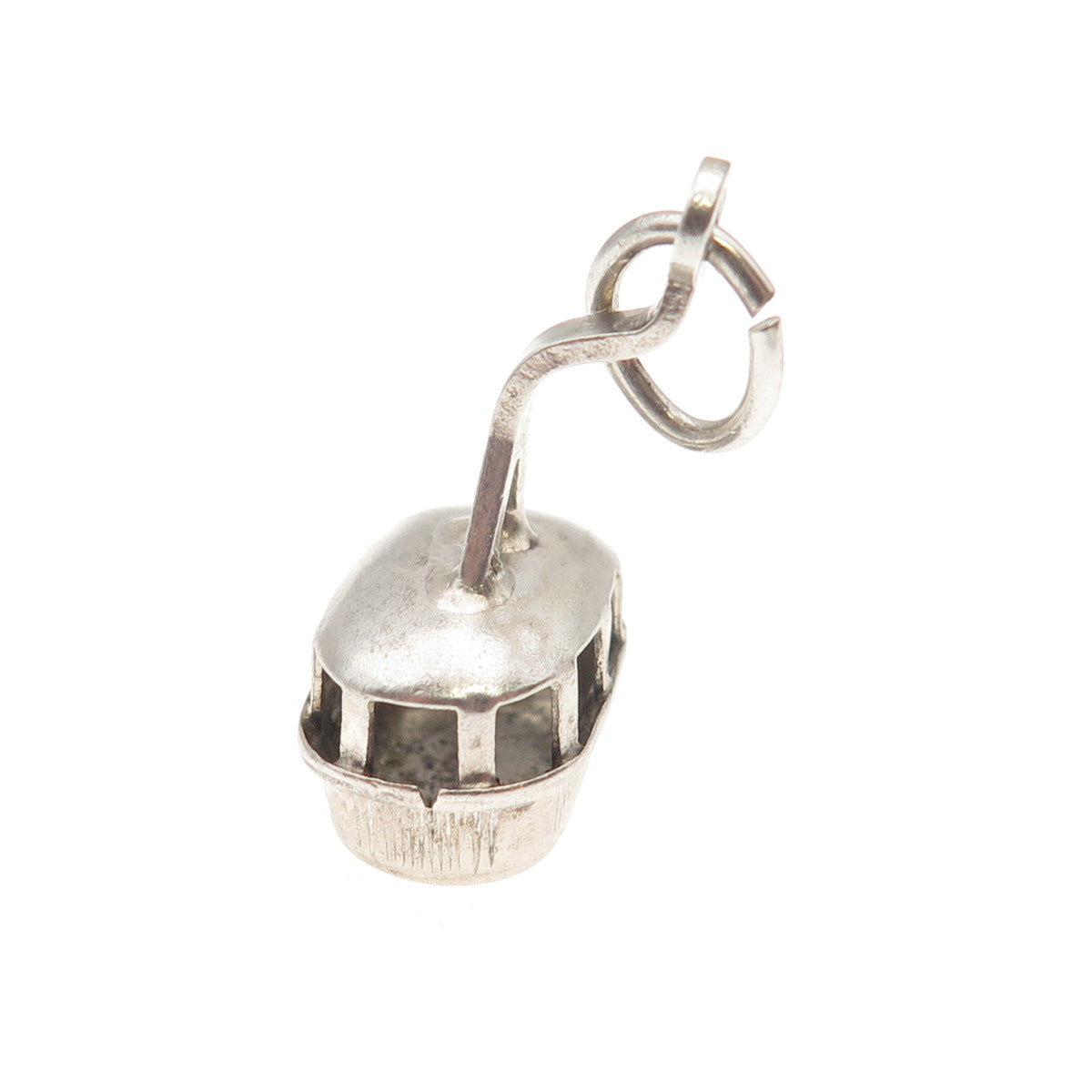 925 Sterling Silver Vintage Caracas Gondola 3D Mini Charm Pendant