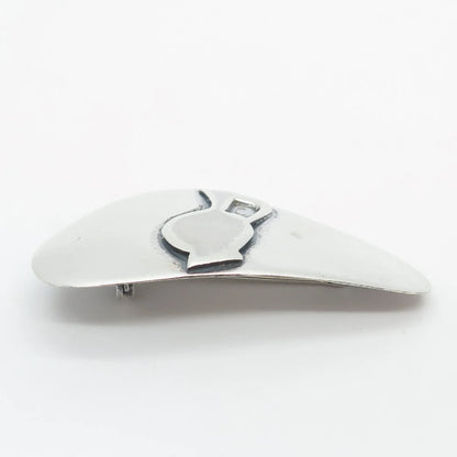925 Sterling Silver Vintage Jug Pin Brooch