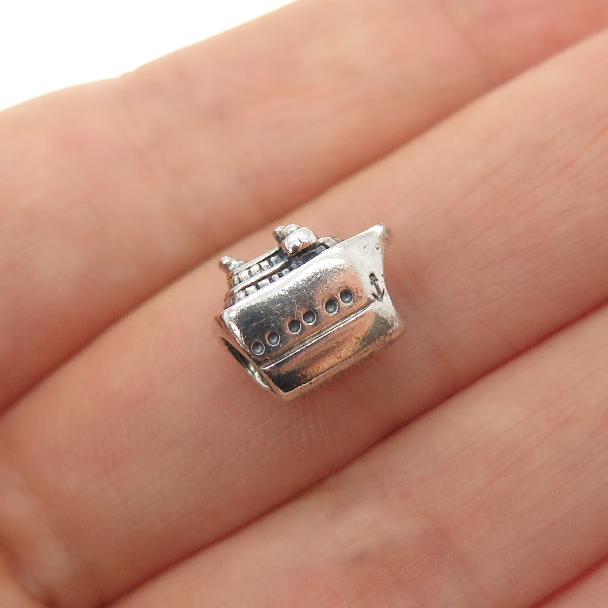 CHAMILIA 925 Sterling Silver Cruise Ship Slide Bead Charm