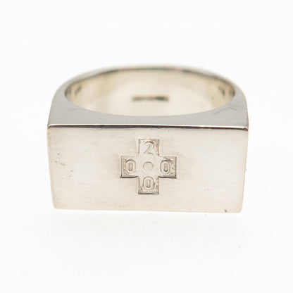 925 Sterling Silver Vintage 2000 RT Birmingham Millennium Ring Size 9.25