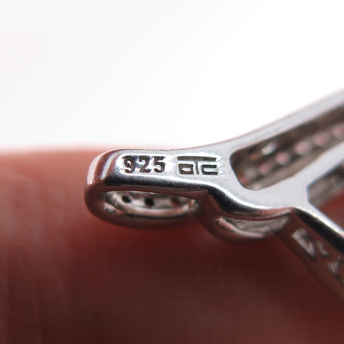 925 Sterling Silver Real Chrome Diopside & White Topaz Teardrop Slide Pendant