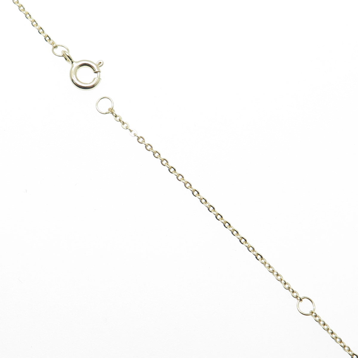 925 Sterling Silver Gold Plated Round-Cut C Z Bar Cable Chain Necklace 18"