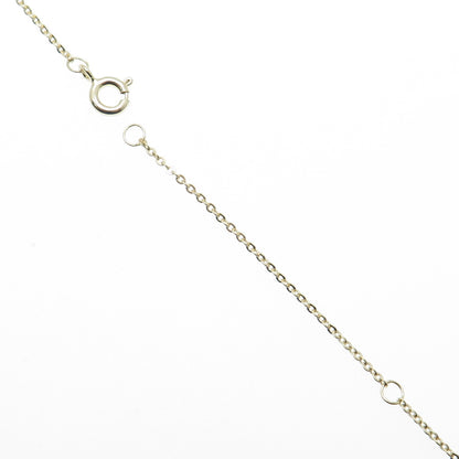 925 Sterling Silver Gold Plated Round-Cut C Z Bar Cable Chain Necklace 18"