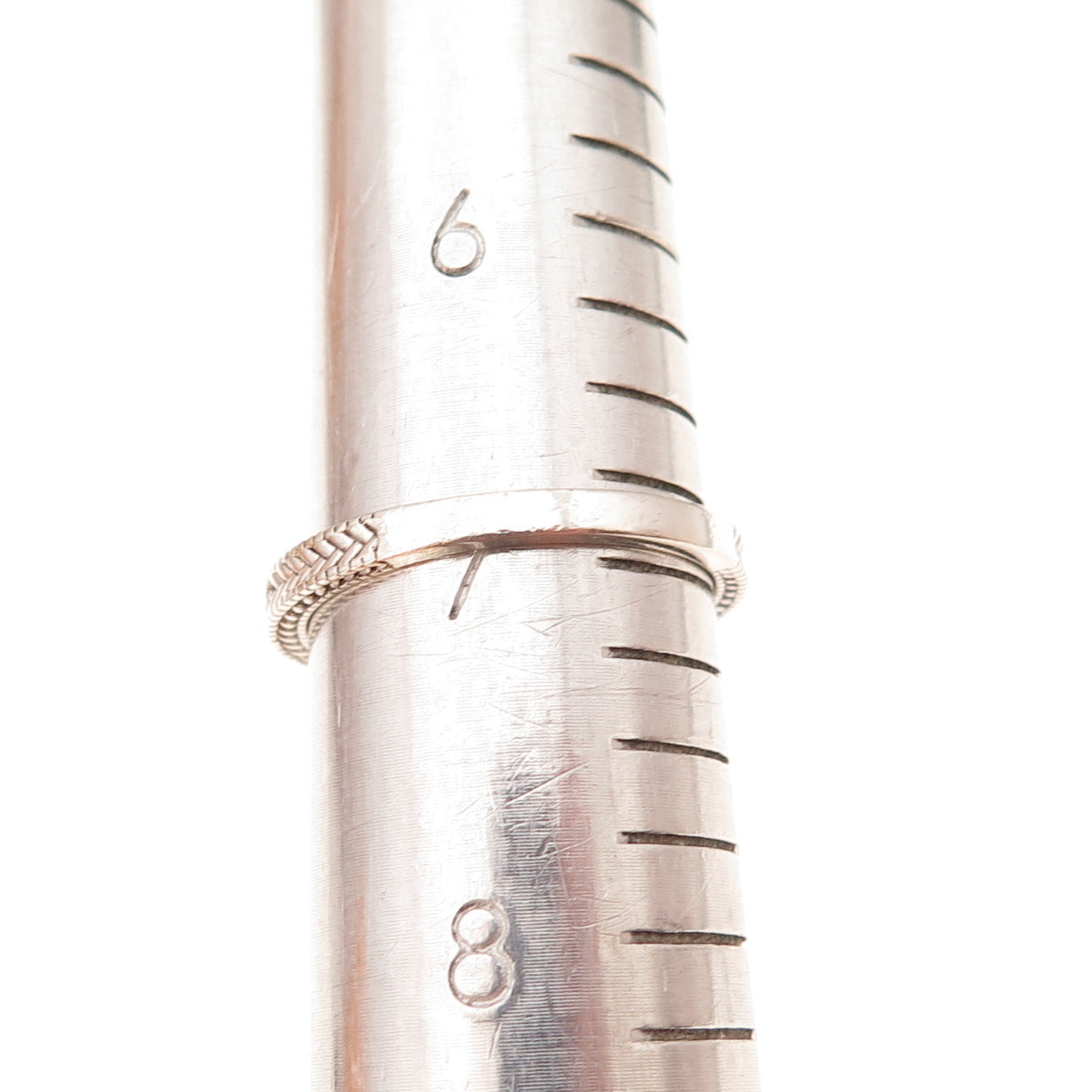 925 Sterling Silver Round-Cut C Z Half Eternity Stackable Band Ring Size 7