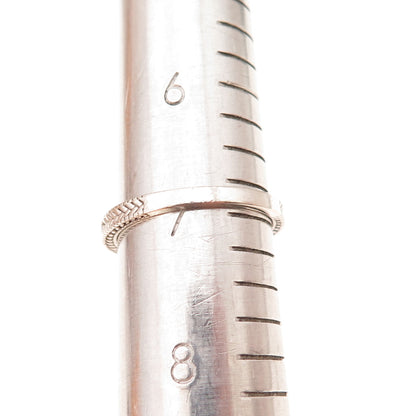 925 Sterling Silver Round-Cut C Z Half Eternity Stackable Band Ring Size 7