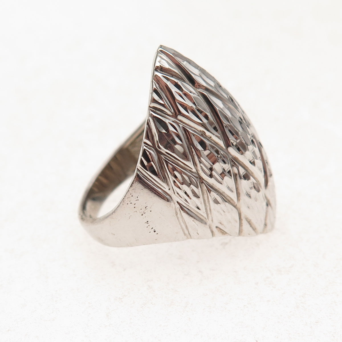Michael Anthony 925 Sterling Silver Diamond-Shape Dome Ring Size 5