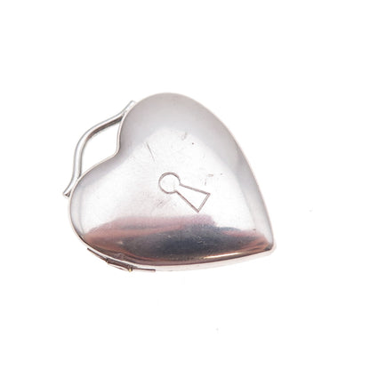 Select Jewelry 925 Sterling Silver Vintage Engraved Heart Locket Charm Pendant
