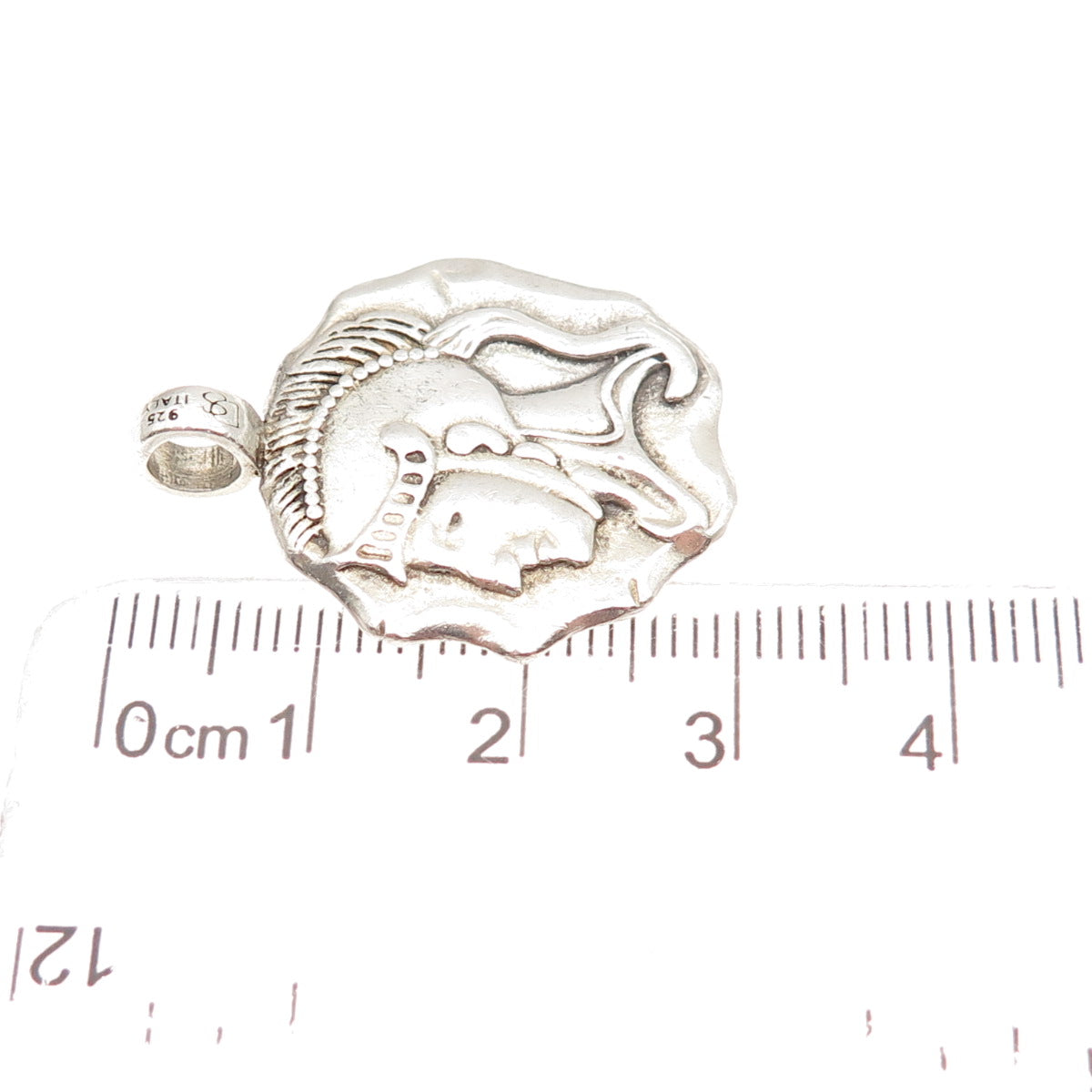 925 Sterling Silver Vintage Italy Athena Goin Charm Pendant