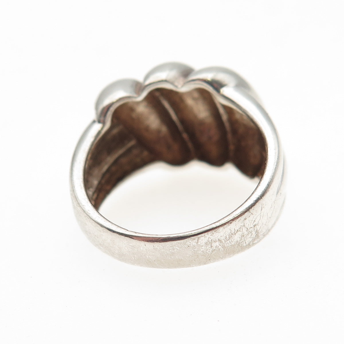 Chapal Zenray 925 Sterling Silver Vintage Modernist Oxidized Ring Size 6