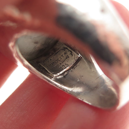 IPPOLITA 925 Sterling Silver Real Doublet MOP Rock Candy Handmade Ring Size 7.75