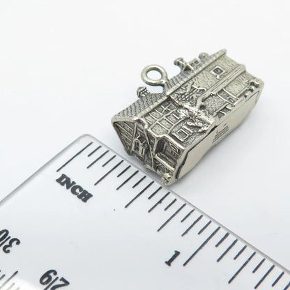 925 Sterling Silver Vintage Department 56 Dickens Village Pendant