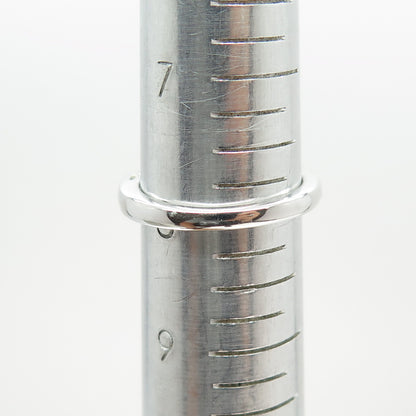 SUN 925 Sterling Silver Lab-Created Pink Sapphire & Topaz Promise Ring Size 8