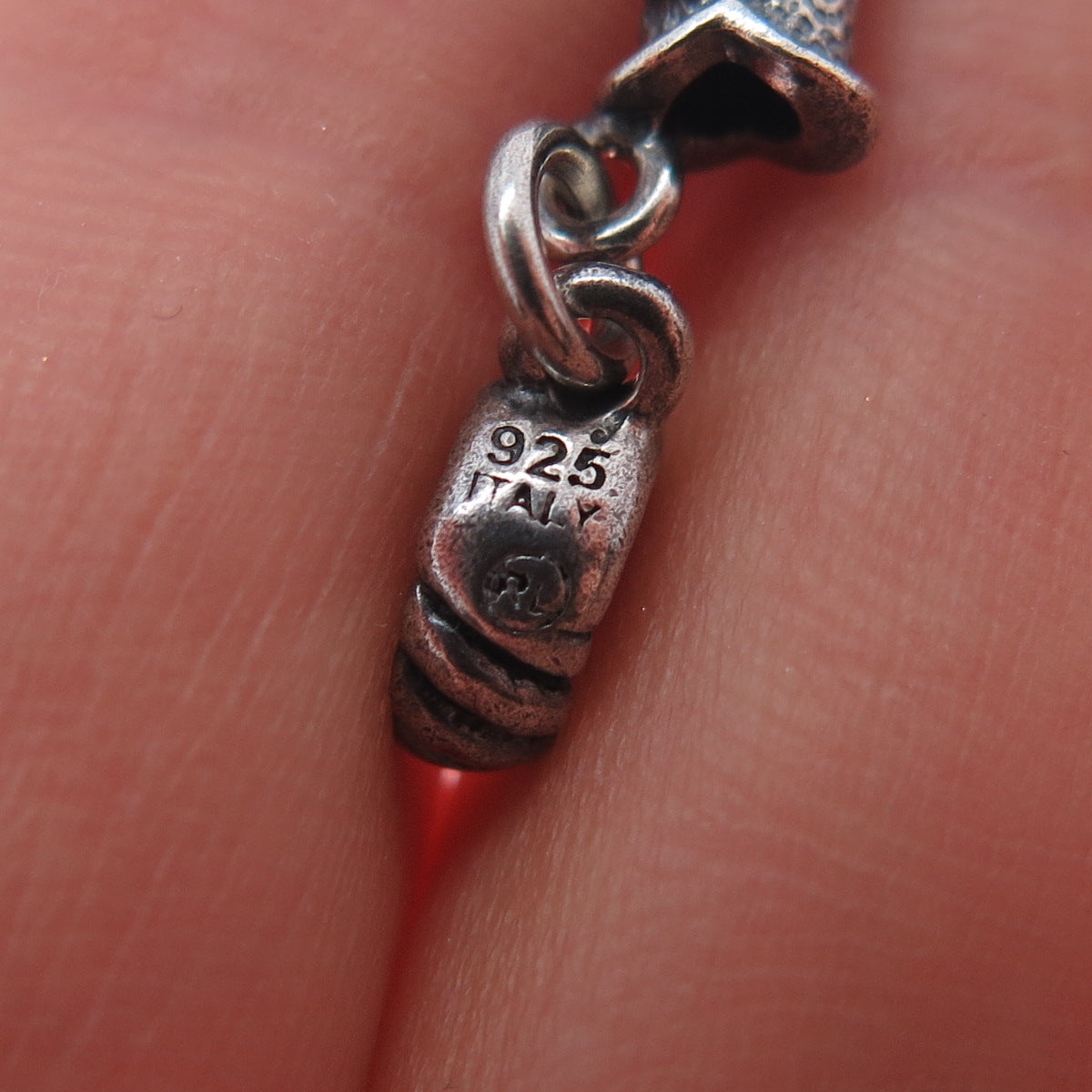 RL RICHLINE 925 Sterling Silver Italy Cowboy Boot Dangle Slide Charm