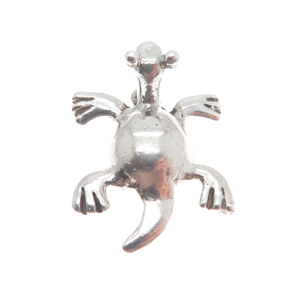 950 Silver Vintage Lizard Minimalist Pendant