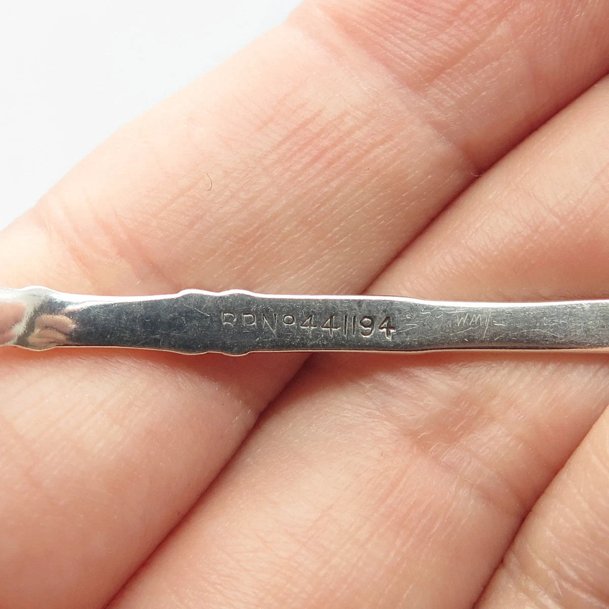 925 Sterling Silver Antique 1910 Holland Aldwinckle & Slater Enamel Spoon