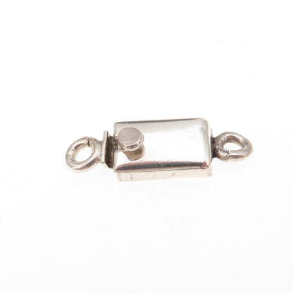 925 Sterling Silver Vintage Mexico Bracelet / Necklace Box Lock Clasp