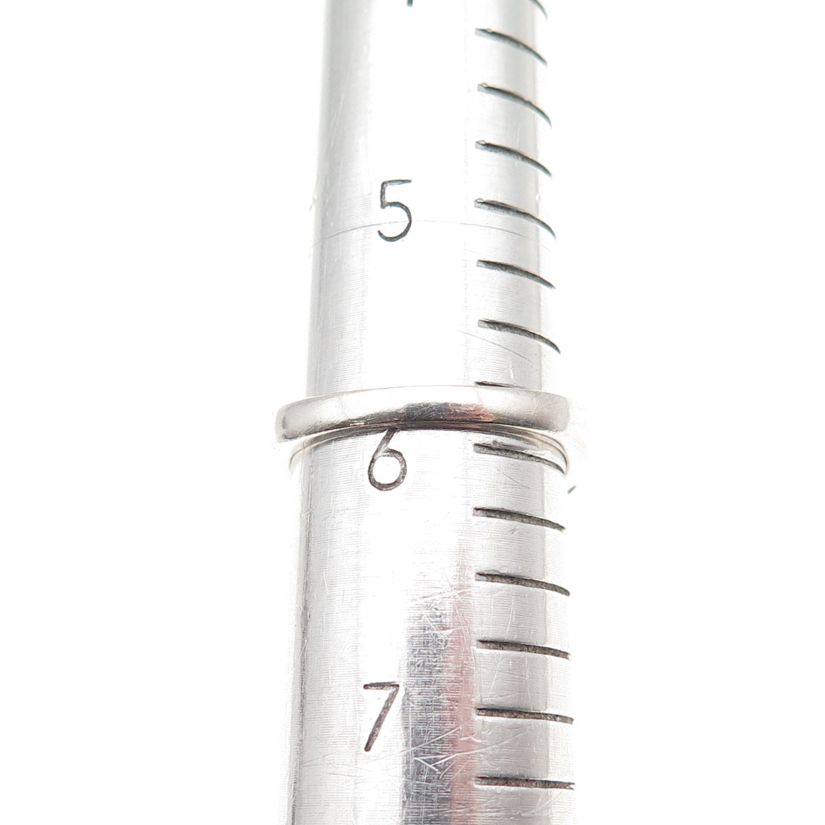 925 Sterling Silver Real Round-Cut Diamond Twisted Ring Size 6