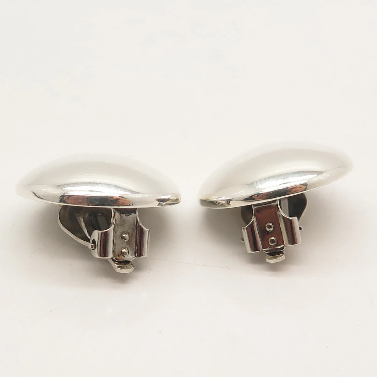925 Sterling Silver Vintage Mexico Clip On Earrings