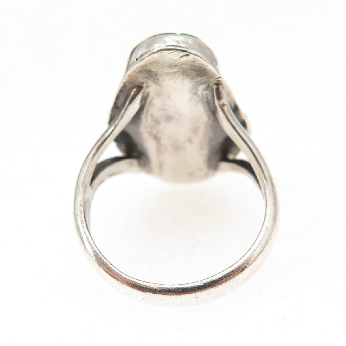 Old Pawn 925 Sterling Silver Vintage Southwestern Multi-Turquoise Ring Size 5.75