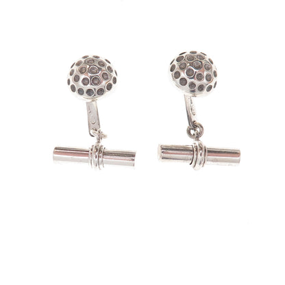Christofle 925 Sterling Silver Vintage Golf Ball Cufflinks