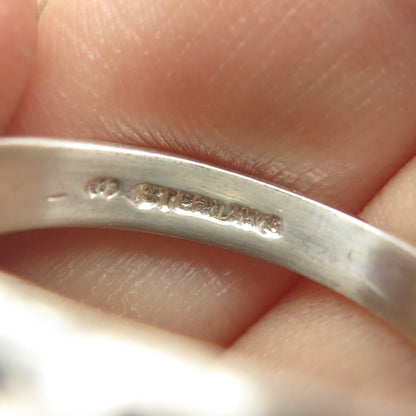 925 Sterling Silver Vintage Twisted Dome Ring Size 6.75