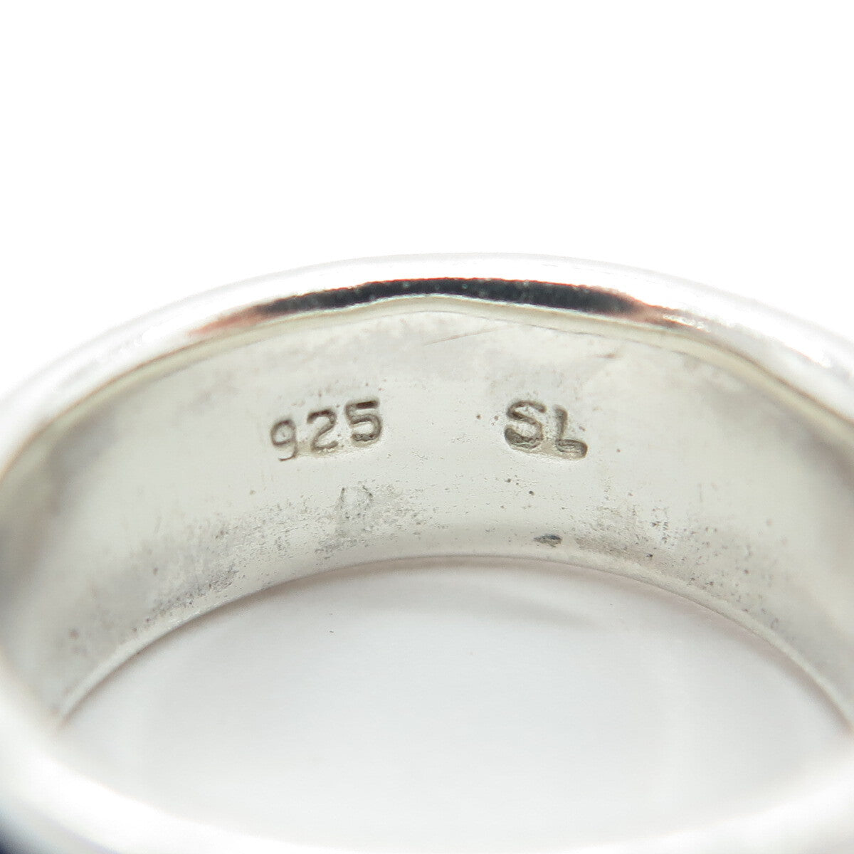 925 Sterling Silver Vintage Celtic Wave All Around Band Ring Size 6