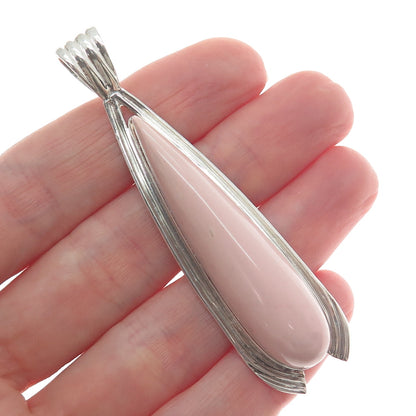JAY KING DESERT ROSE 925 Sterling Silver Vintage Real Rose Rhodonite Pendant