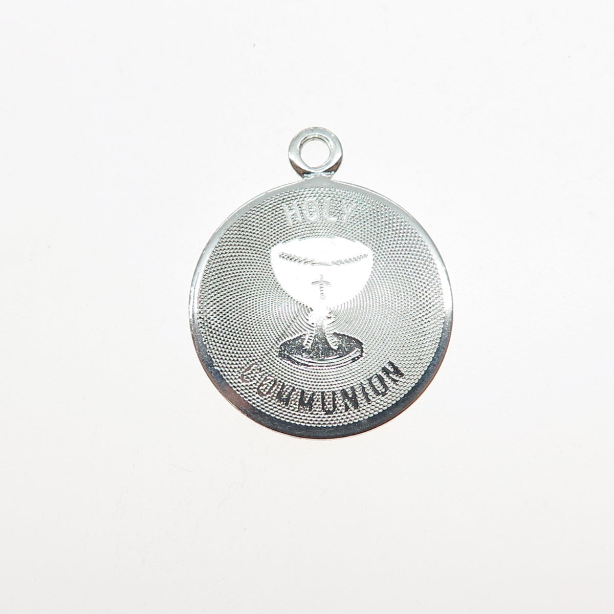 WELLS 925 Sterling Silver Vintage Holy Communion Mini Charm Pendant