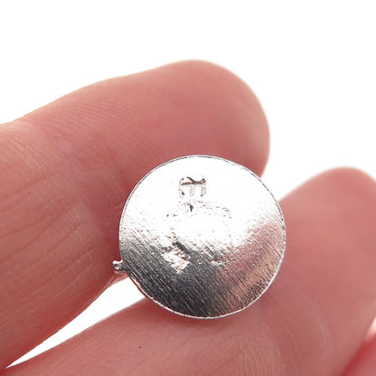 925 Sterling Silver Antique Art Deco Retro Candlestick Phone 3D Charm Pendant