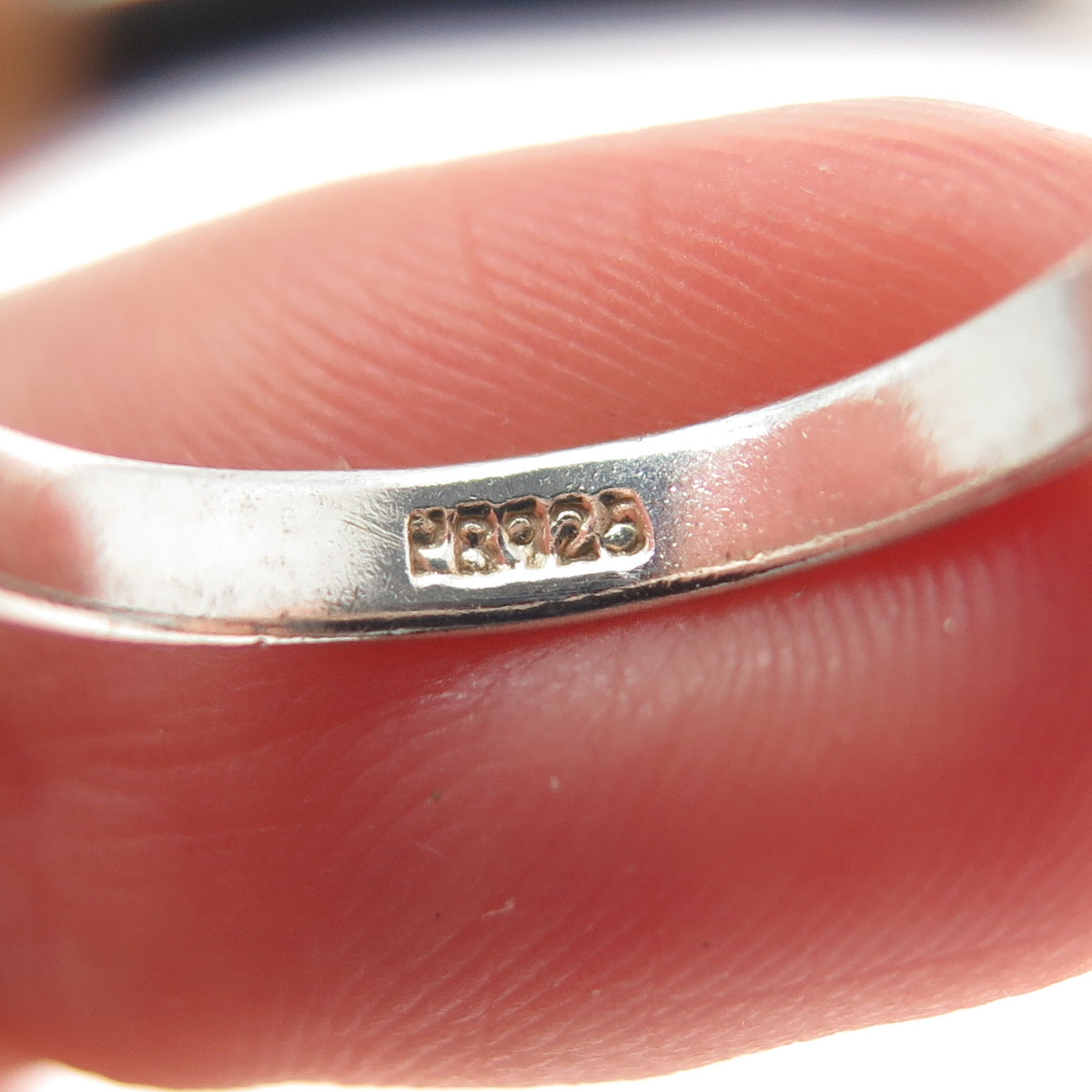 PB PAUL BRACKNA 925 Sterling Silver Vintage Stackable Wedding Band Ring Size 6