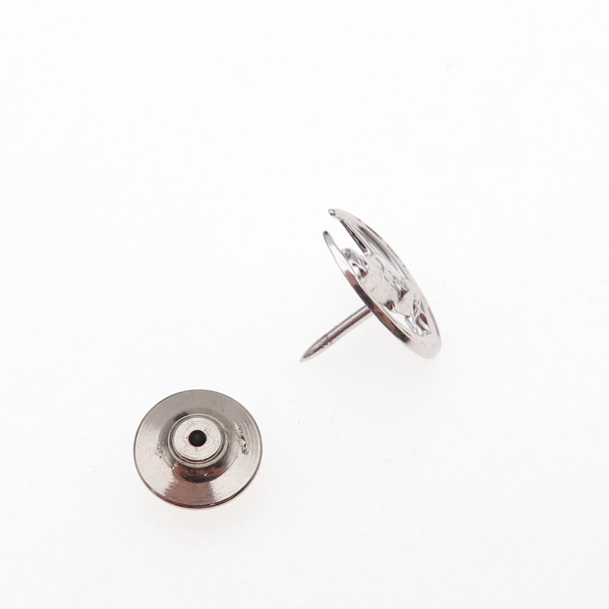 925 Sterling Silver Antique Art Deco Horse / Horseshoe Tie Tack Lapel Pin