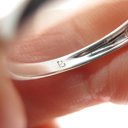 ROSS SIMONS 925 Sterling Silver Round-Cut C Z Half Eternity Ring Size 6.25