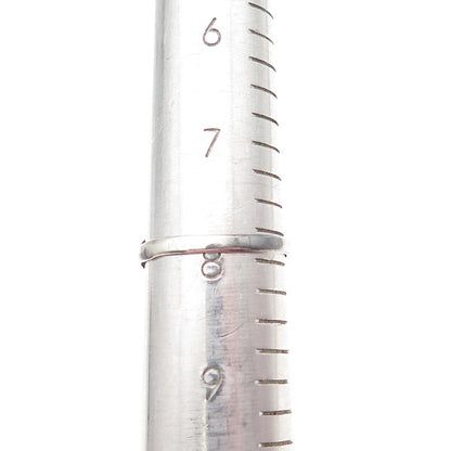 Cecil Ashley Navajo Old Pawn 925 Sterling Silver Vintage MOP Feather Ring Size 8