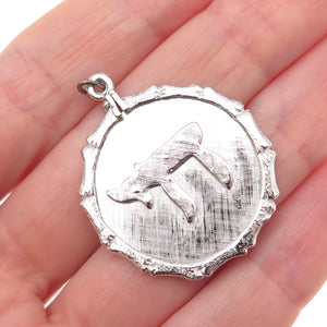 JAY POSON 925 Sterling Silver Vintage Chai Judaica Charm Pendant