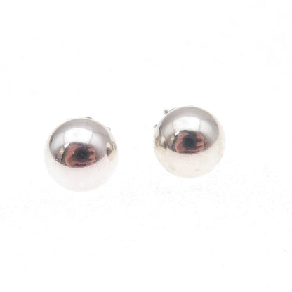 Tiffany & Co. 925 Sterling Silver Vintage HardWear 8mm Ball Stud Earrings